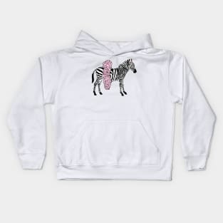 Ballerina Zebra Kids Hoodie